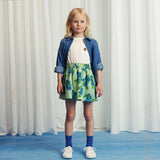 [Pre-Order] Mini Rodini :: Blue roses aop skirt