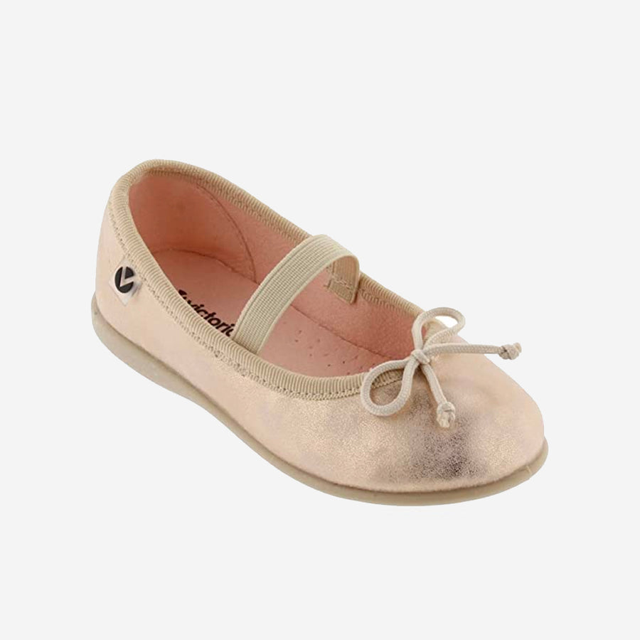 Victoria :: Hada Glossy Metallic Mary Jane Nude