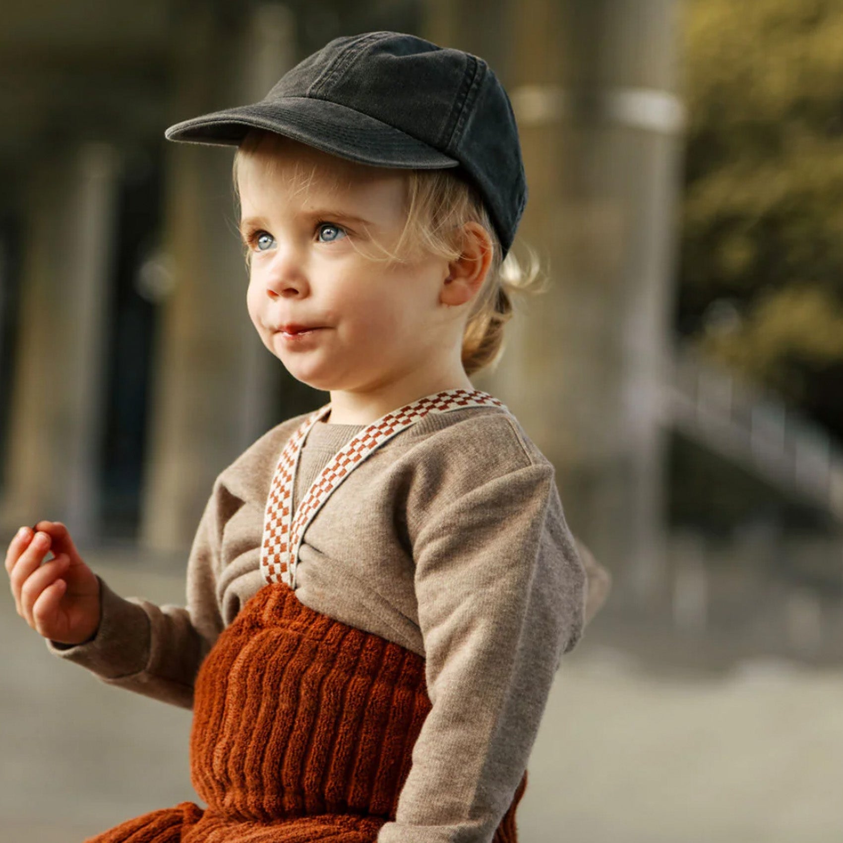 Silly Silas Granny Teddy Footless (무발) Cotton Tights Cinnamon Check The Front Shop