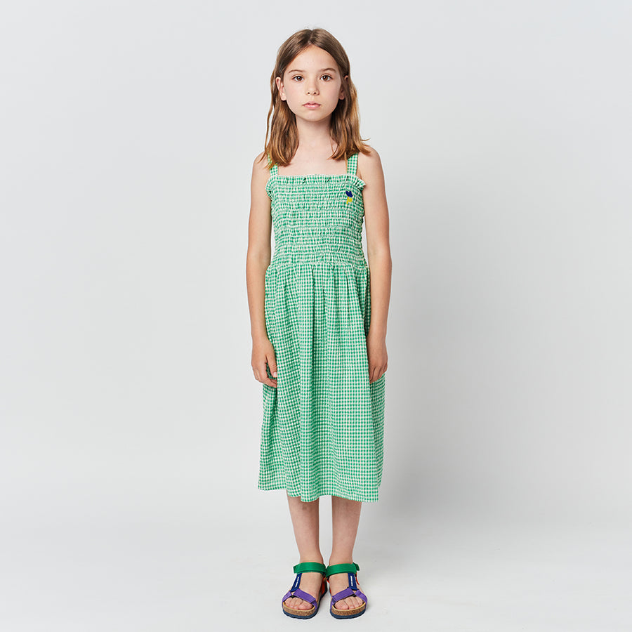 Bobo Choses :: Green Vichy Strap Dress Green