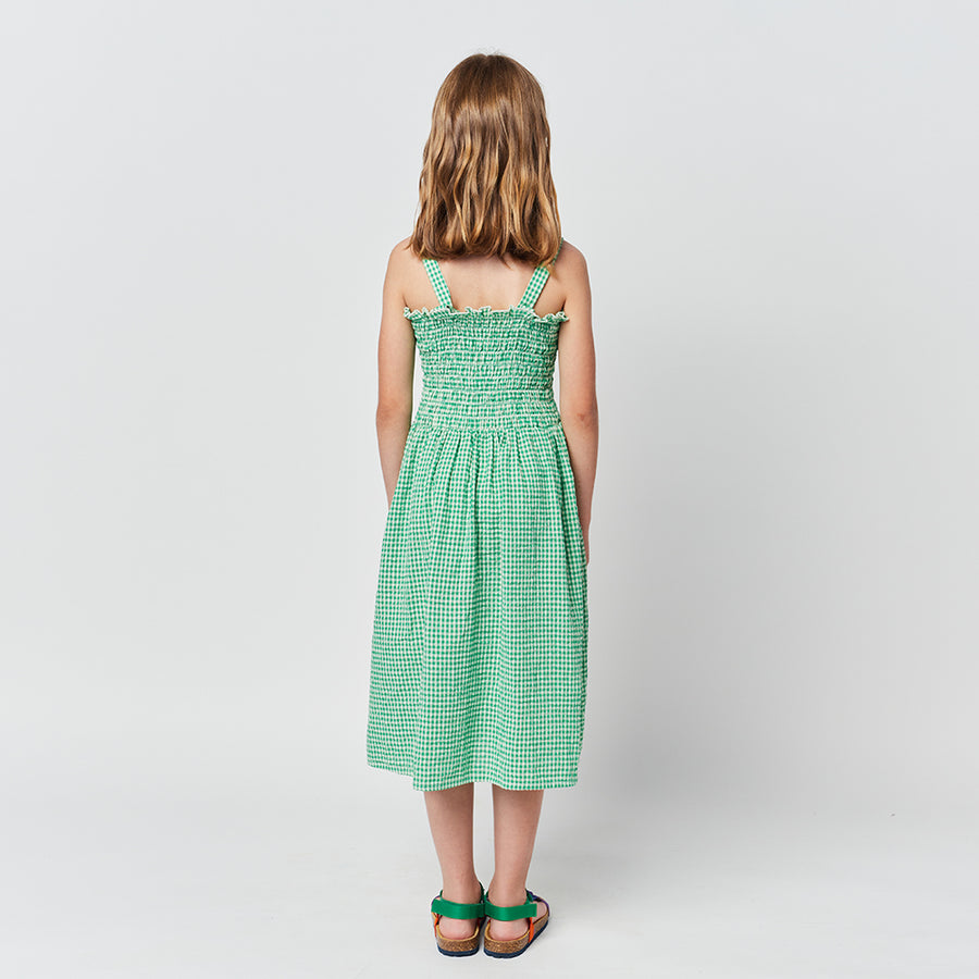 Bobo Choses :: Green Vichy Strap Dress Green – The Front Shop
