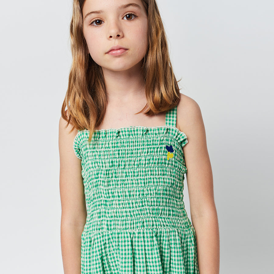 Bobo Choses :: Green Vichy Strap Dress Green