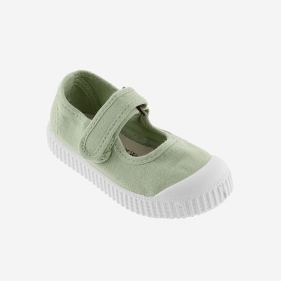 Victoria :: Canvas Mary Janes Applemint