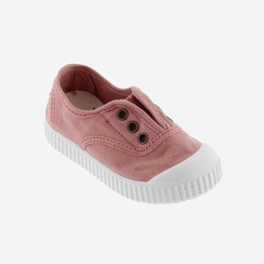 Victoria :: Canvas Elastic Plimsoll Nude