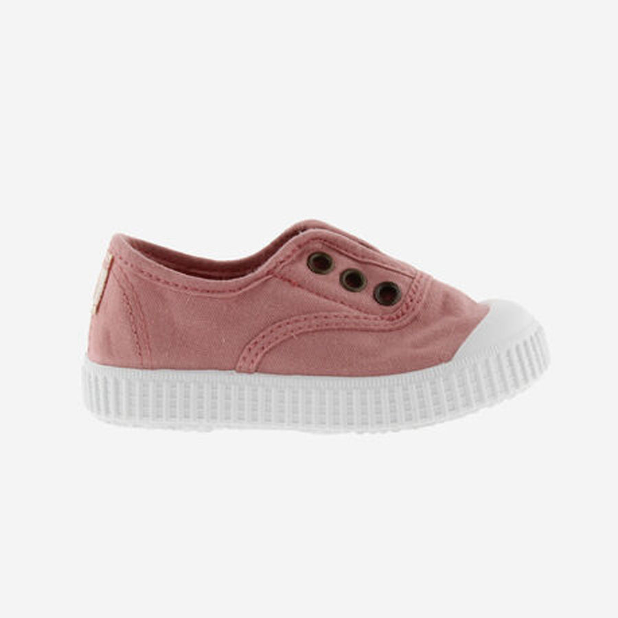 Victoria :: Canvas Elastic Plimsoll Nude