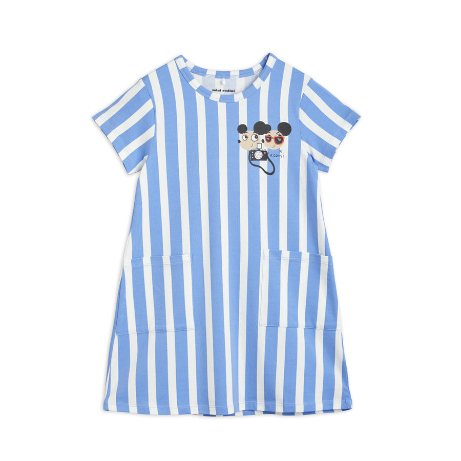 Mini Rodini :: Ritzratz Stripe AOP SS Dress Blue