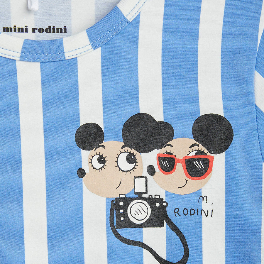 Mini Rodini :: Ritzratz Stripe AOP SS Dress Blue