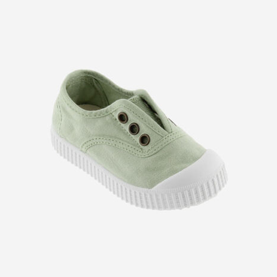 Victoria :: Canvas Elastic Plimsoll Applemint