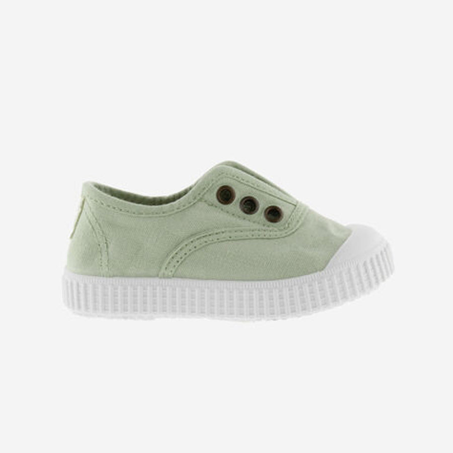 Victoria :: Canvas Elastic Plimsoll Applemint