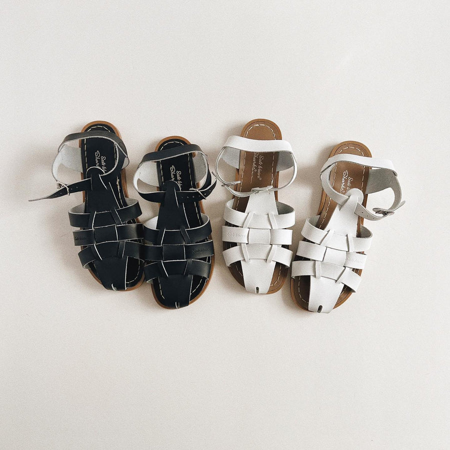 Salt Water Sandals Shark Mom Black
