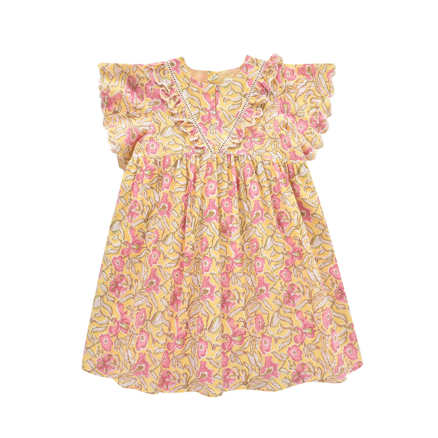 Louise Misha :: Dress Siloe Lemon Patchouli Spring