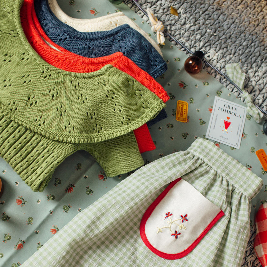 Birinit Petit :: Green Ruffle Sweater