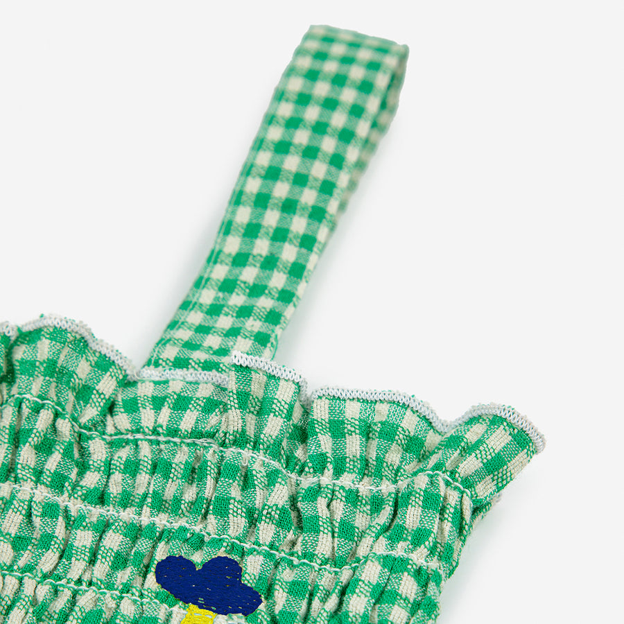 Bobo Choses :: Green Vichy Strap Dress Green