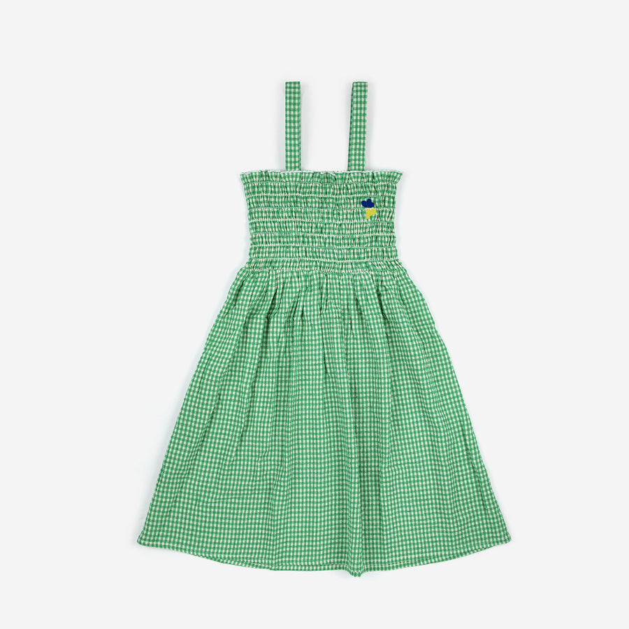 Bobo Choses :: Green Vichy Strap Dress Green