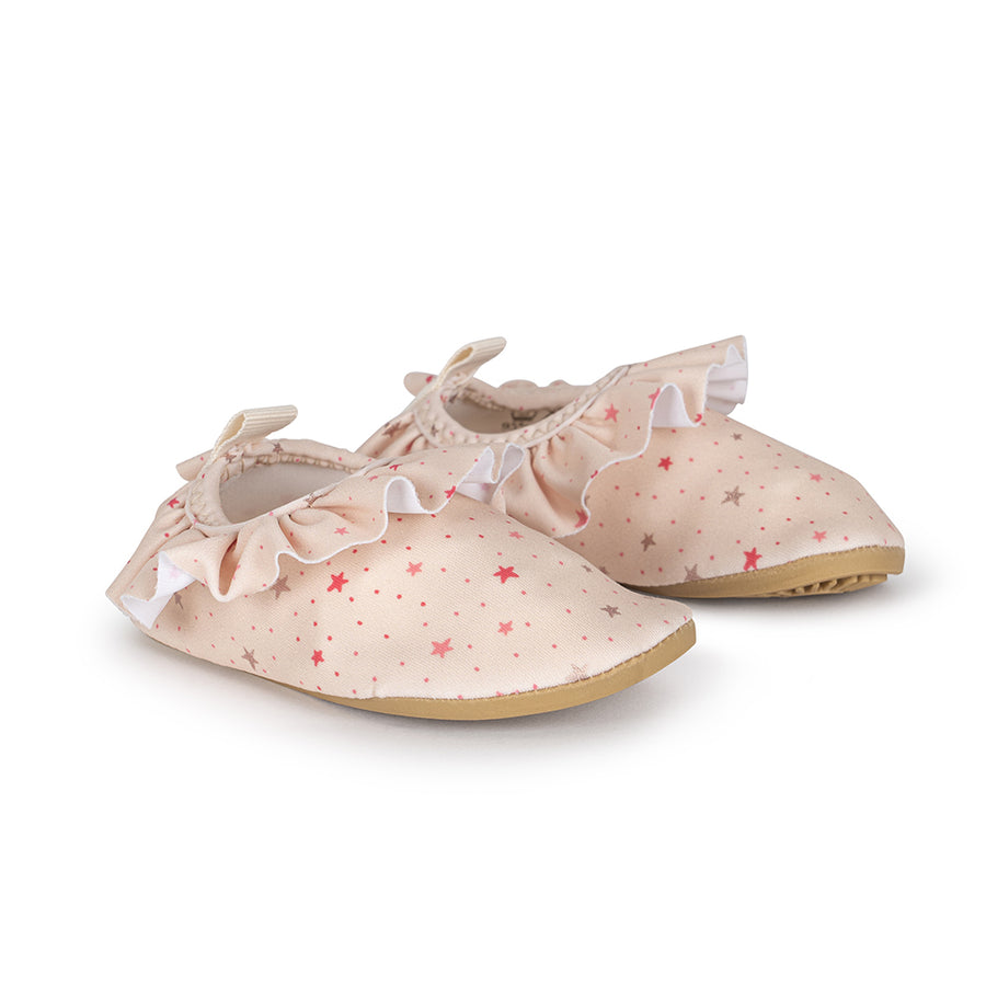 Konges Sloejd :: Frill Swim Shoes Etoile Pink Sparkle