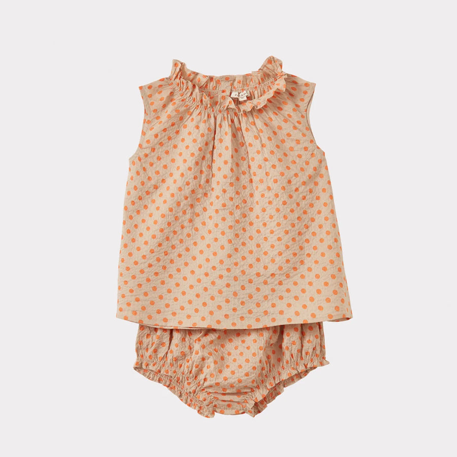 Caramel :: Alberta Set  Orange Polka Dot