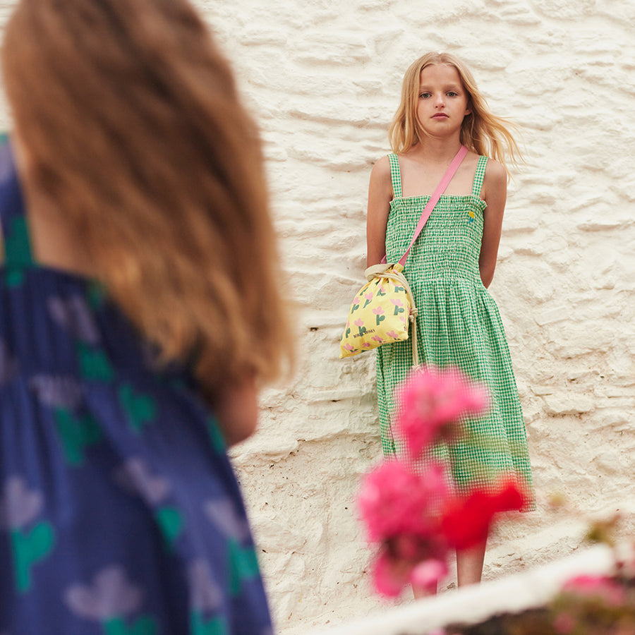 Bobo Choses :: Green Vichy Strap Dress Green