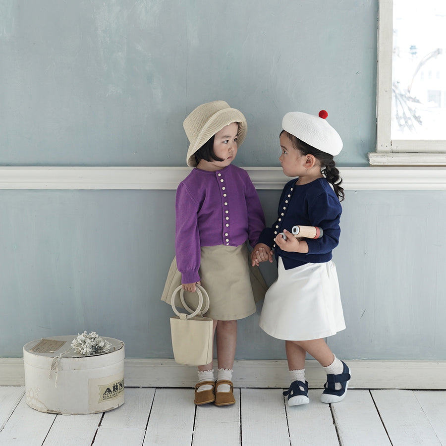 Mes Kids Des Fleurs :: Knitted Sweater Purple