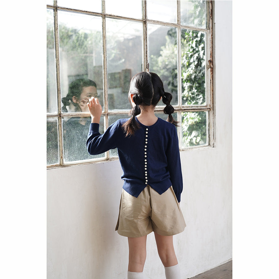 Mes Kids Des Fleurs :: Knitted Sweater Navy