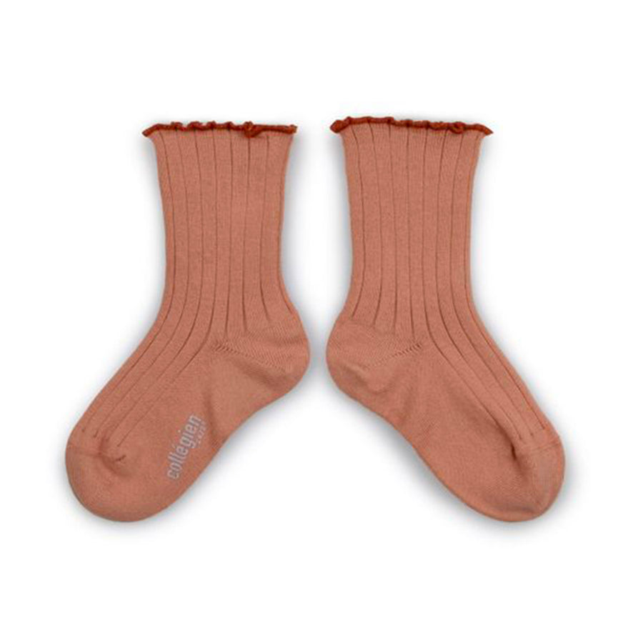 Collegien :: Delphine Lettuce Trim Ribbed Socks 723