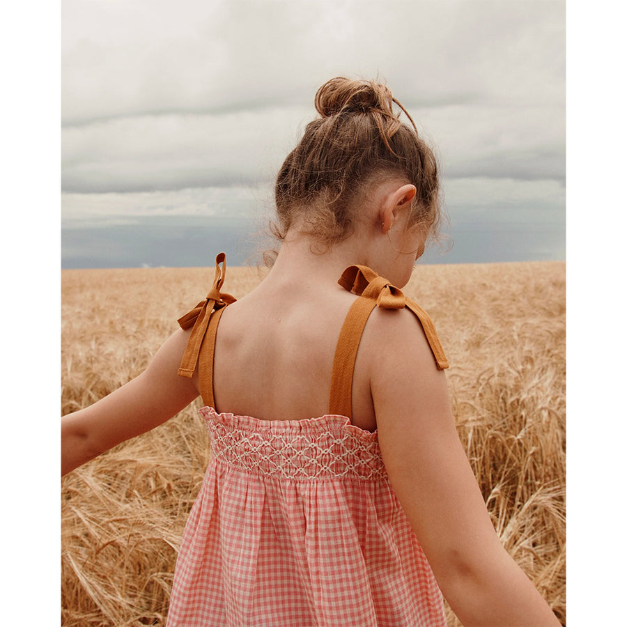 Emile Et Ida :: Pink Gingham Cotton Top