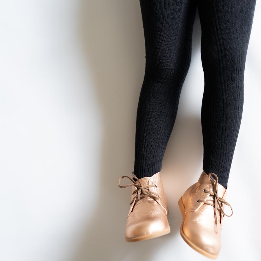 Little Stocking Co :: Black Cable Knit Tights