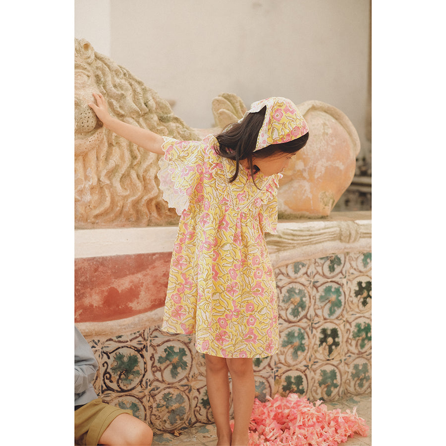 Louise Misha :: Dress Siloe Lemon Patchouli Spring