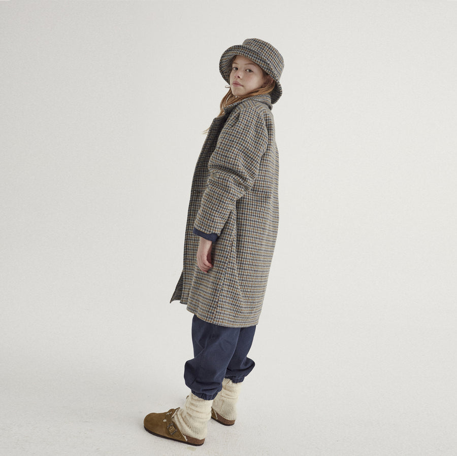 The New Society :: Jeanne Girl Coat Wool Houndstooth