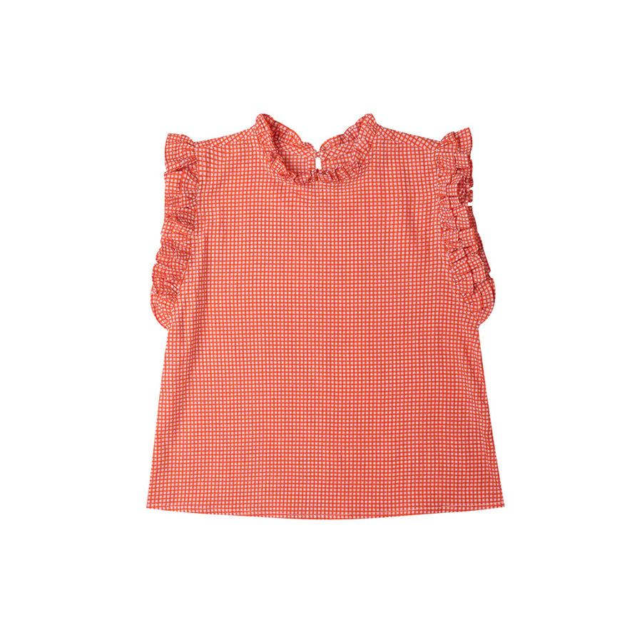 Kidsagogo :: Lola Top Mini Checks Cherry Red