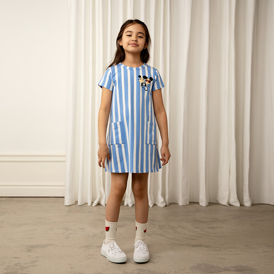 Mini Rodini :: Ritzratz Stripe AOP SS Dress Blue