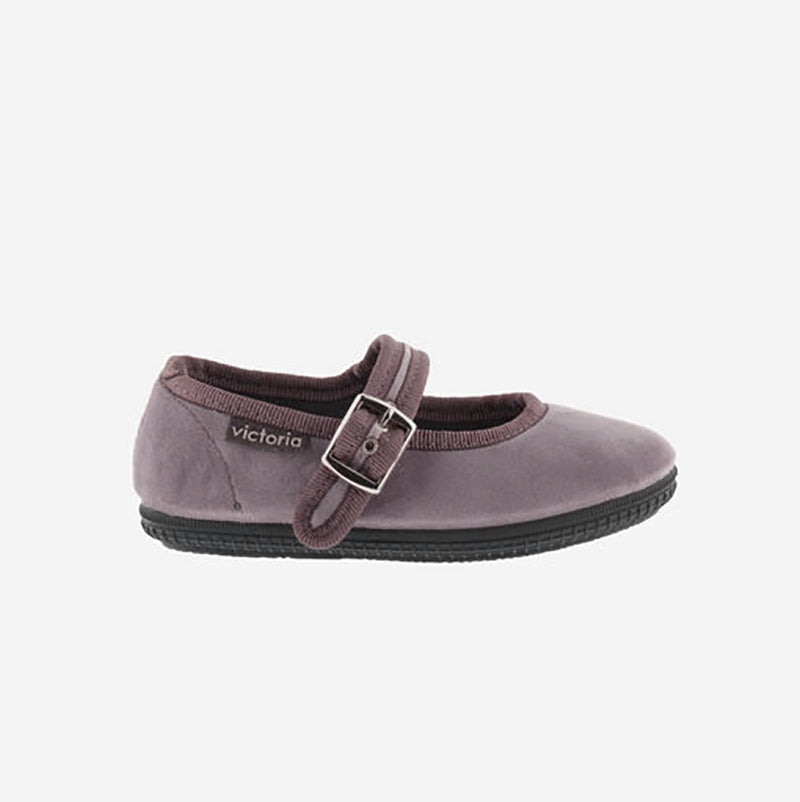 Victoria :: Oda Velvet Mary Jane Lavanda