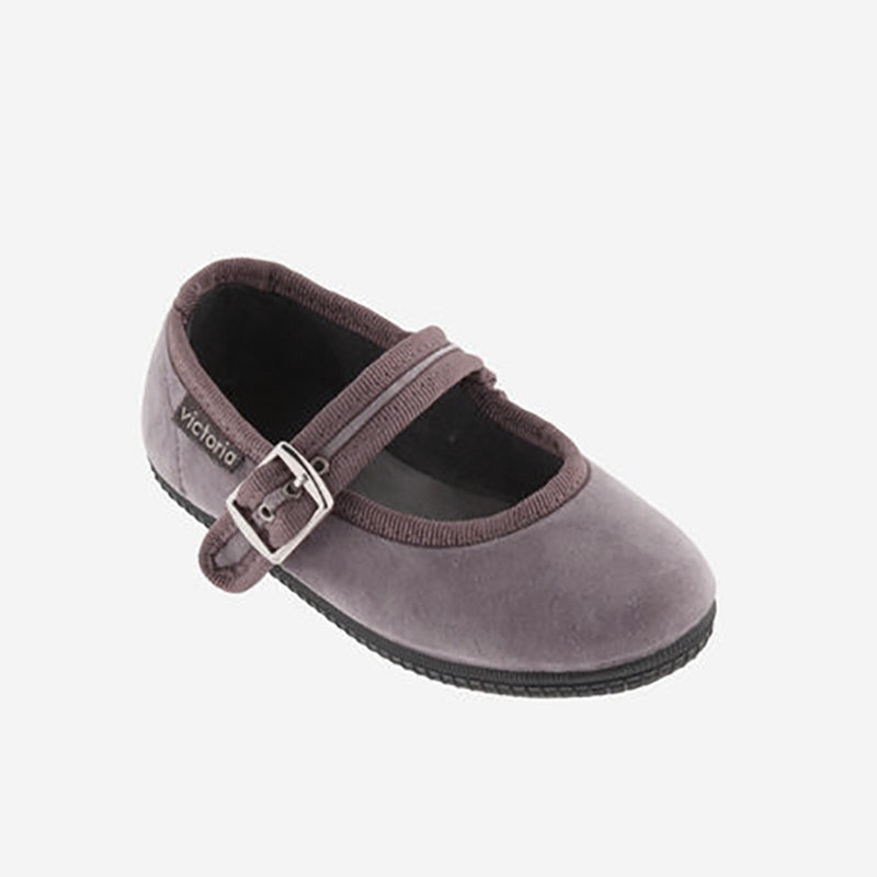 Victoria :: Oda Velvet Mary Jane Lavanda
