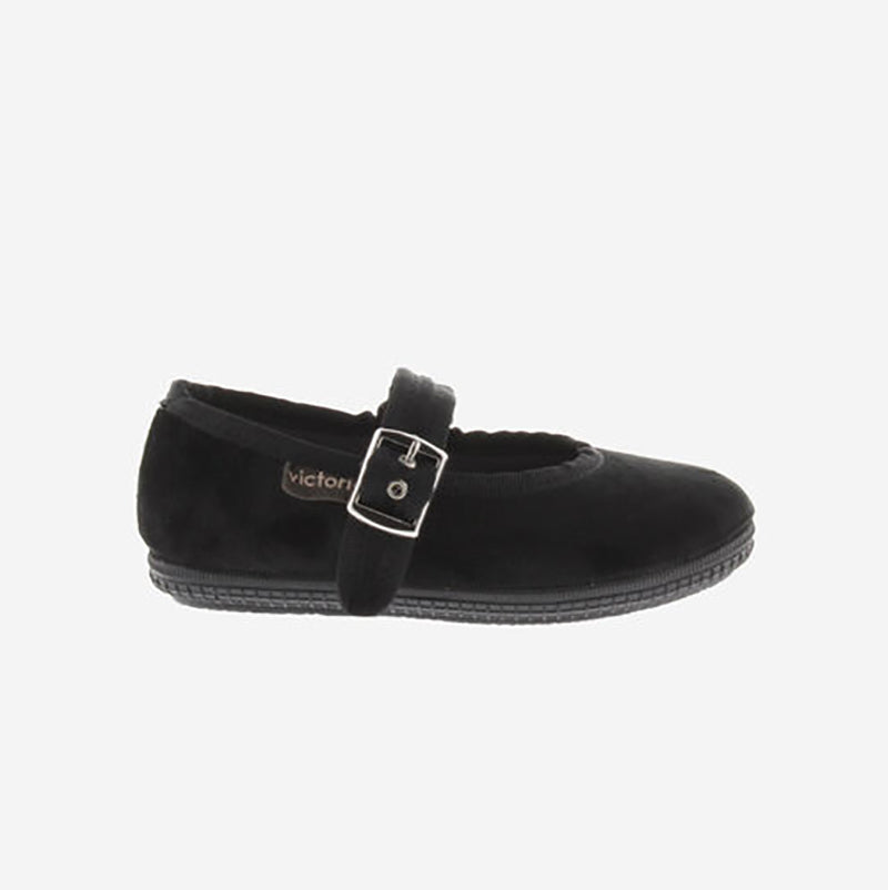 Victoria :: Oda Velvet Mary Jane Negro
