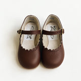 Zimmerman :: Scallop Mary Jane Dark Brown