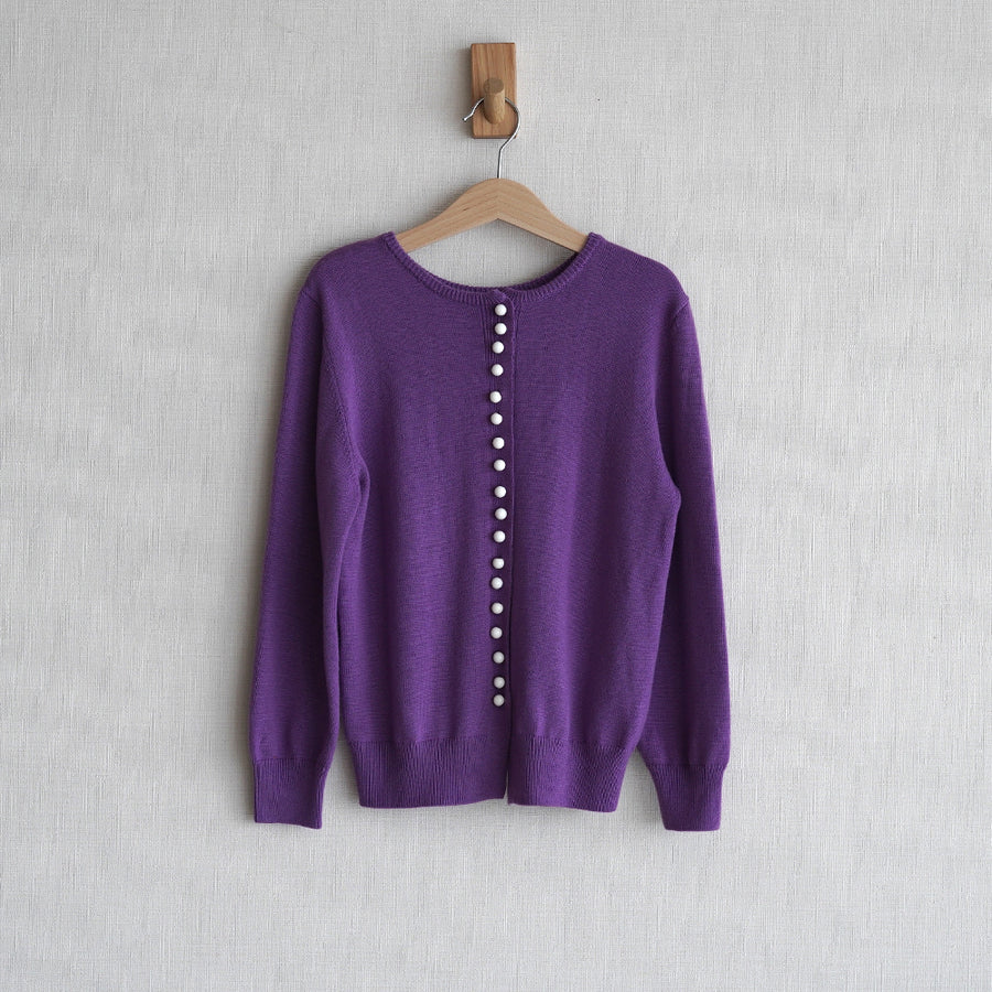 Mes Kids Des Fleurs :: Knitted Sweater Purple
