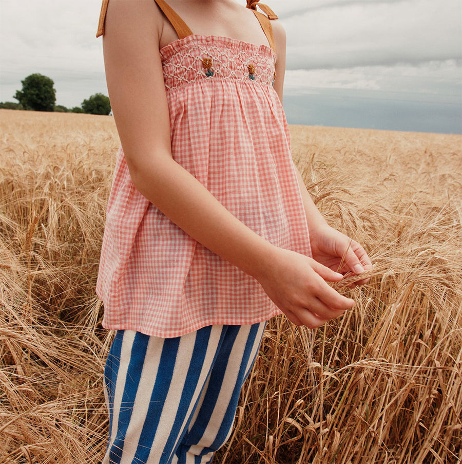 Emile Et Ida :: Pink Gingham Cotton Top