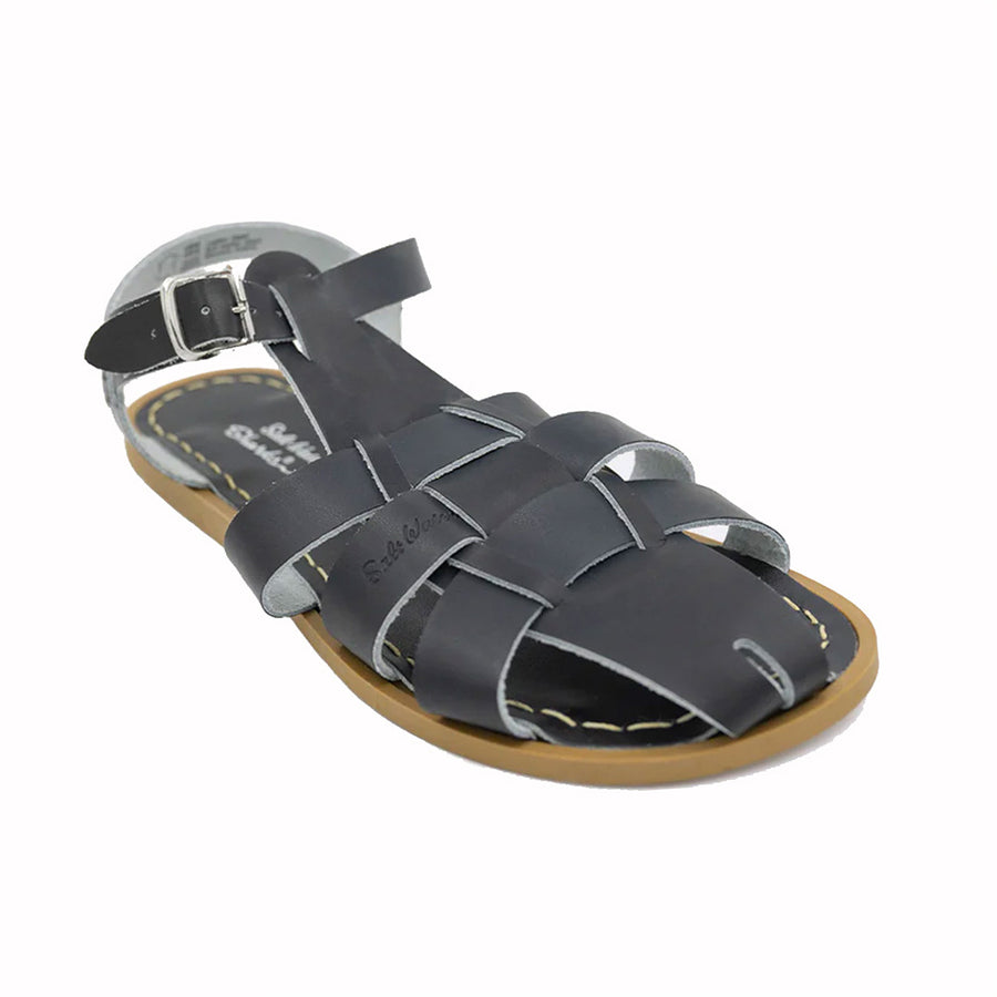 Salt Water Sandals :: Shark Mom Black