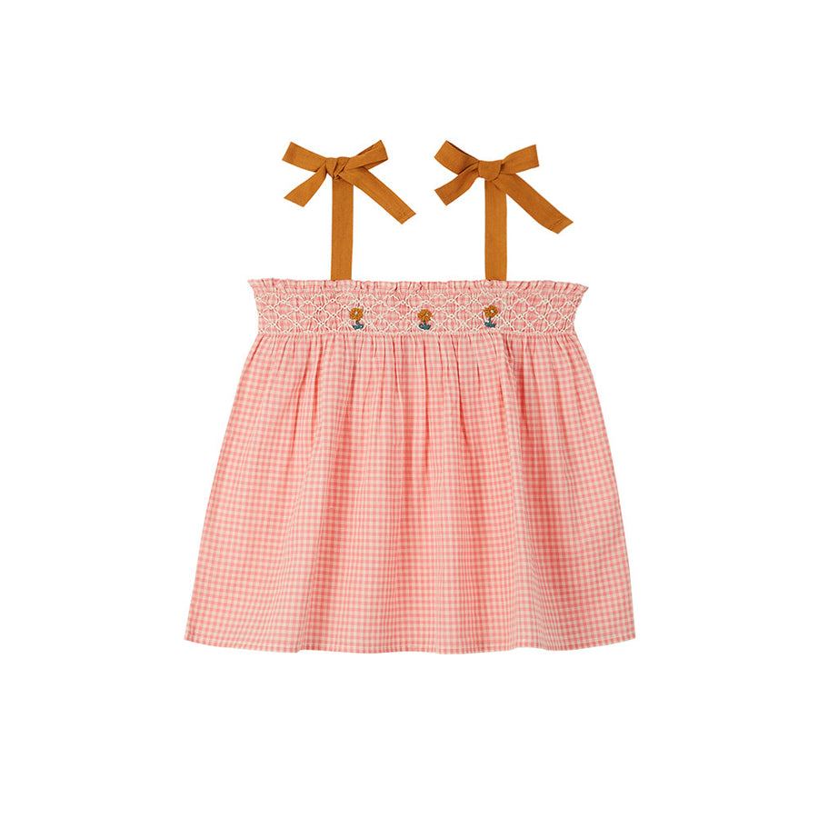 Emile Et Ida :: Pink Gingham Cotton Top